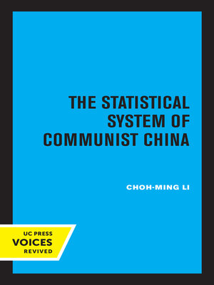 cover image of The Statistical System of Communist China